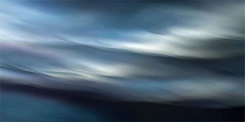 ethereal aurora borealis shimmers in the arctic night sky, painting the darkness with vibrant hues of blue, green, and purple. A breathtaking display of nature's celestial art. © NOT BAD