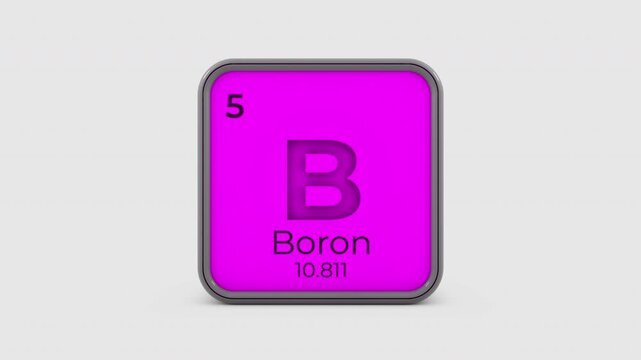 Animation of Boron Periodic Table Element 