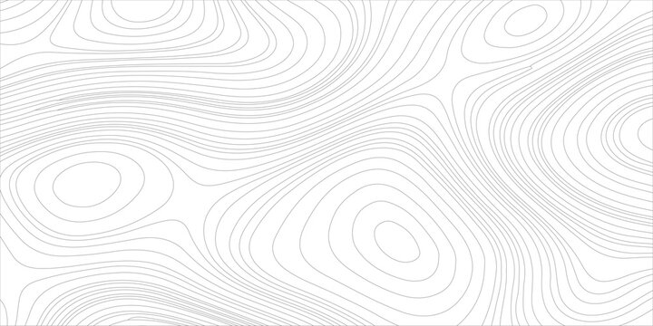 Topographic map background with abstract gray contour lines on white texture for minimal geometric pattern design. light gray topographic contour lines, geometric, map pattern, terrain elevation