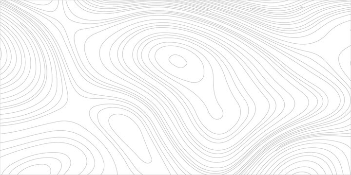 Topographic map background with abstract gray contour lines on white texture for minimal geometric pattern design. light gray topographic contour lines, geometric, map pattern, terrain elevation