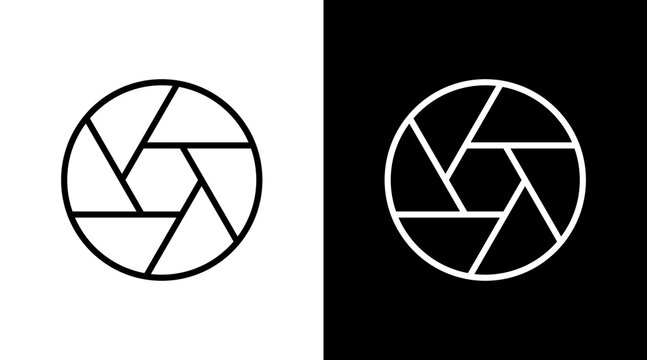 Aperture  White Icon Set Design