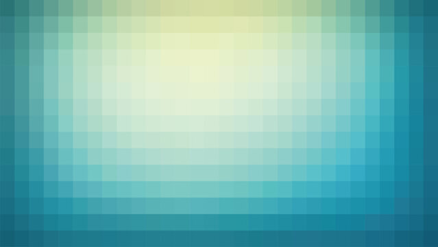 Glass blocks. Modern geometric background with abstract pixelated colorful gradient. Digital mosaic mesh pattern with soft blurry square pixels for tech, web design, and banners.