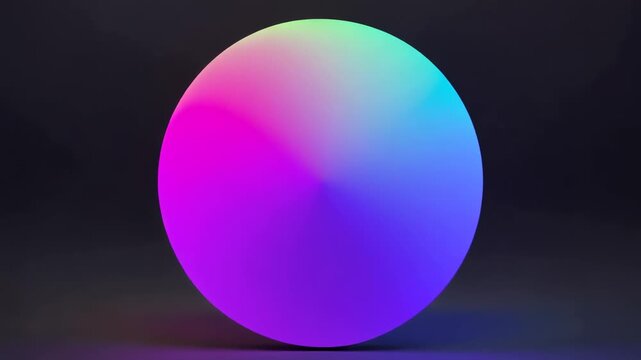 abstract colorful spheres morphing transition animation