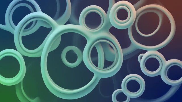 colorful abstract bubbles floating in dark liquid