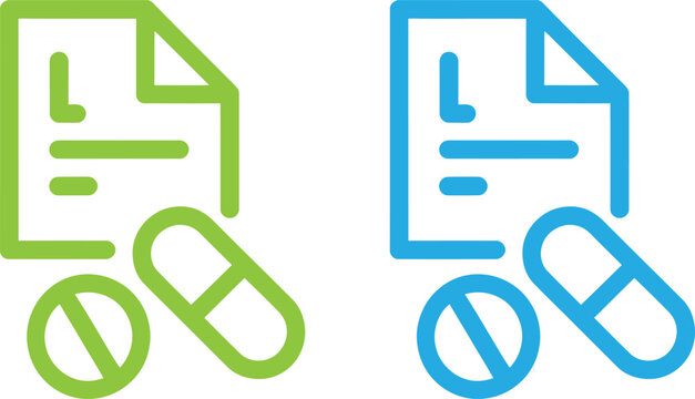 Pdf document icon with chain link symbols