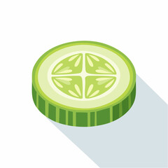 Obraz premium Slice of Cucumber