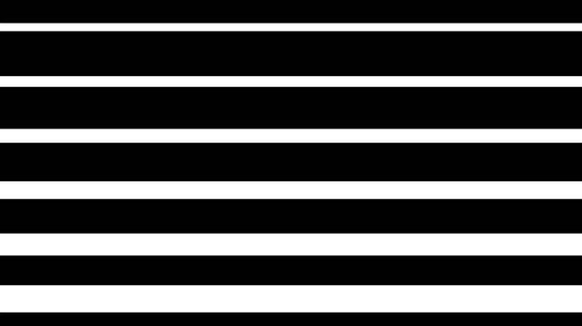 Smooth Staggered Venetian Blinds Transition Animation, Premium Luma Matte Black and White 4K 60fps Overlay