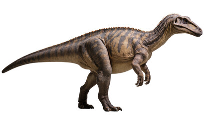 Isolated realistic depiction of a majestic herbivorous dinosaur with detailed scaly skin © David
