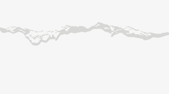 Minimalist mountain range silhouette, light gray peak landscape vector, clean horizontal ridge line illustration for website headers and background