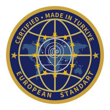 Certified Made in Turkiye European Standard Logo Stamp V-2