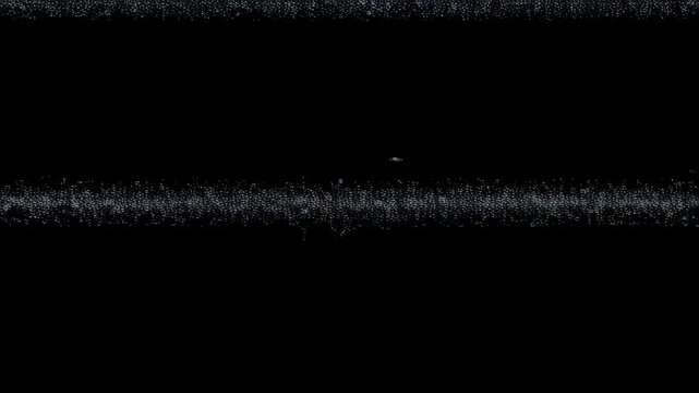 Analog tv static transition with fading noise patterns in motion