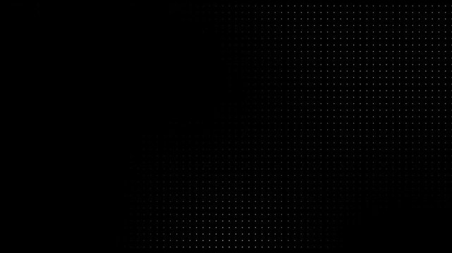Halftone abstract digital display white dots grid background. halftone dots animation, digital dot texture motion graphics, seamless loop 4K style on halftone dots gradient texture animation.
