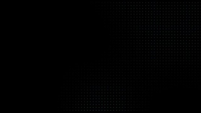 Abstract halftone dotted background, grid tiny glowing dots vintage comic motion pattern, seamless loop animation, white dots grid texture, abstract overlay layer, 4K video