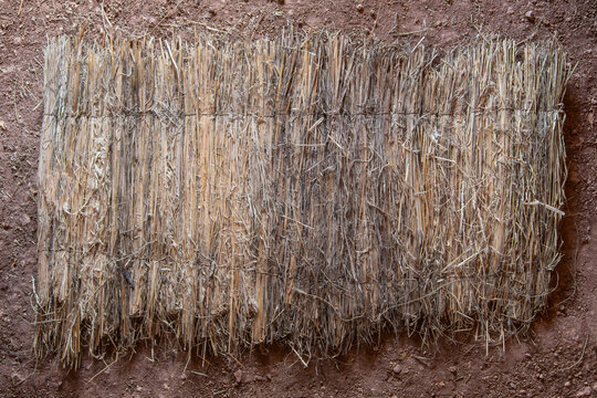Woven grass mat