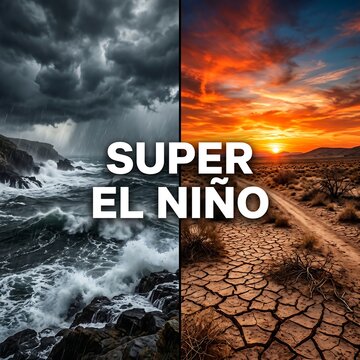 Super El Nio weather phenomenon causing extreme climate conditions globally 2026, specially North America, Asia Pacific Warning alert