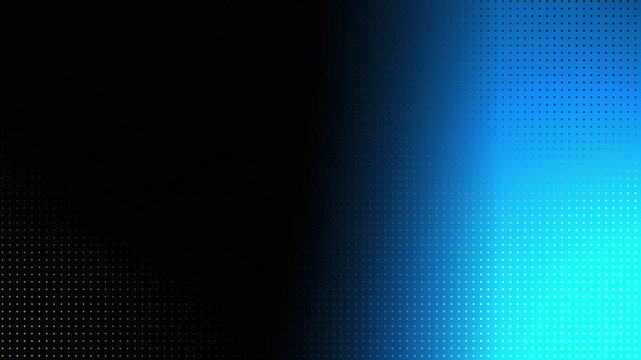 Blue gradient background with dot halftone pattern. Abstract digital texture animation