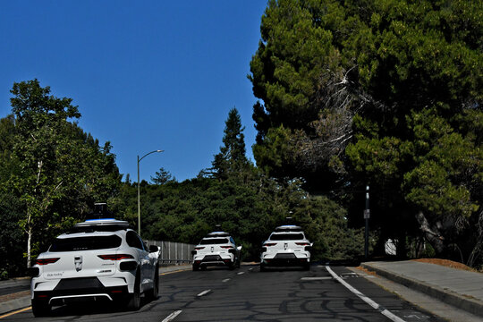 Waymo operates a fully driverless commercial robotaxi fleet from San Jose to San Francisco, California primarily using Jaguar I-Pace EV&rsquo;s
