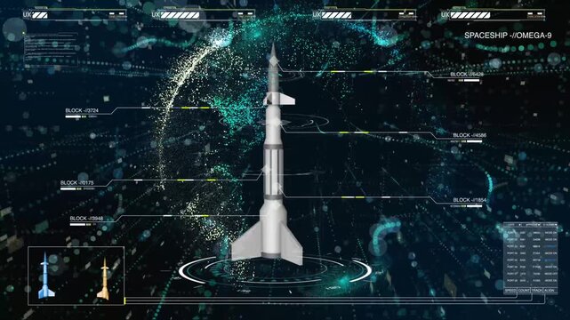 Advanced Rocket Navigation System HUD Animation