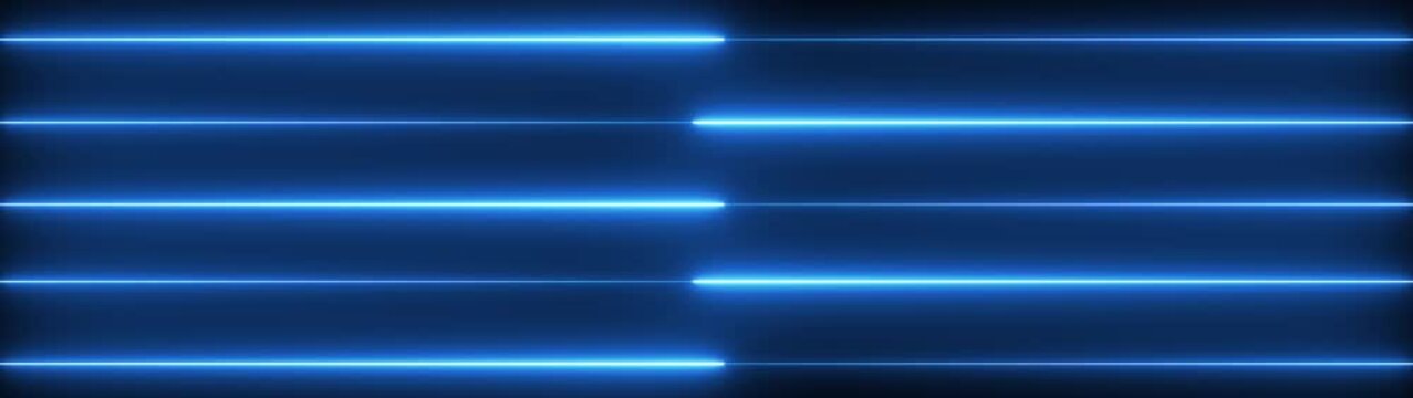 Abstract futuristic light streaks animation for digital network. Neon light lines, glow sticks, abstract backdrops, 3D animations, abstract black backgrounds, high-tech modern animated wallpapers, 