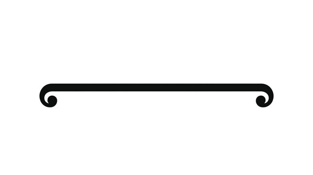 Black rounded scroll bar divider transparent background