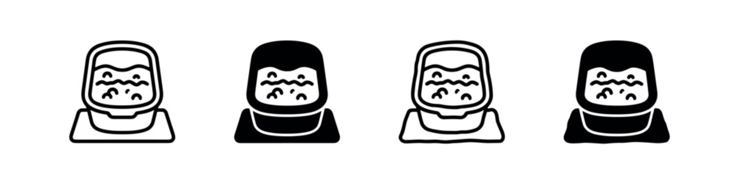 Man with Scruffy Beard Male Character Icons Set