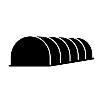 Outline of Quonset Hut or Tunnel Greenhouse Structure