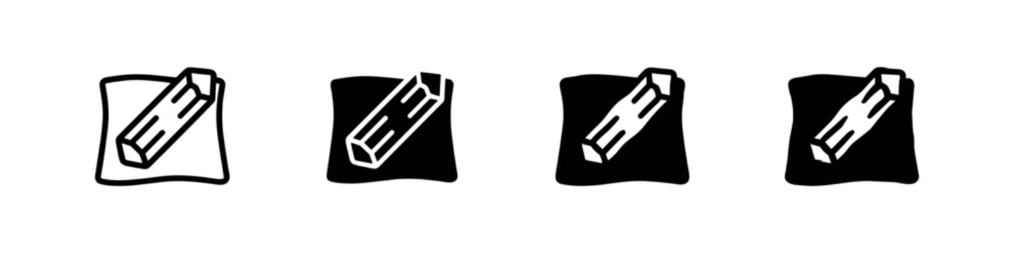 Icons depicting a rectangular object with lines, perhaps a battery or fuel cell