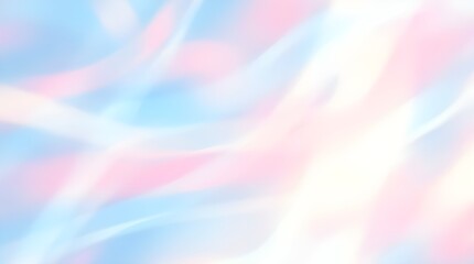 Obraz premium Dreamy pastel abstract background, ethereal soft light waves in pink and blue, blurred motion texture for cosmetic branding and feminine design