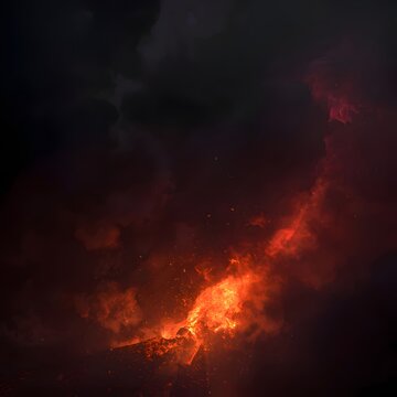 Explotion of fire
