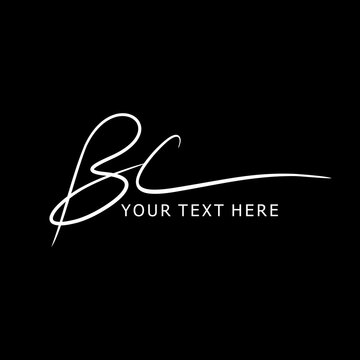 BC Logo Design, BC Initials Monogram, BC Handwritten Signature Logo, Elegant BC Letters, Luxury Monogram Vector, Custom Branding Identity, BC Lettermark Logo, Premium Typography Design