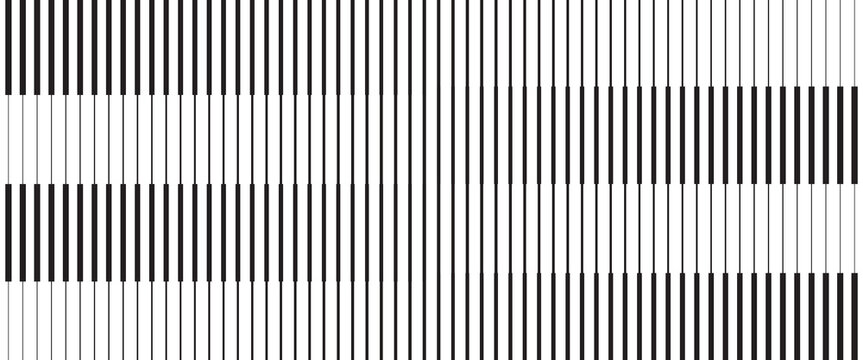 Half tone line pattern. Faded halftone black lines. Fading gradient background. Horizontal abstract geometric texture with parallel stripes. Gradient pattern. Vector illustration on white background
