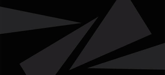 Obraz premium Modern black white abstract background. Minimal. Gradient. Dark grey banner with geometric shapes, lines, stripes, triangles. Design. vector eps10