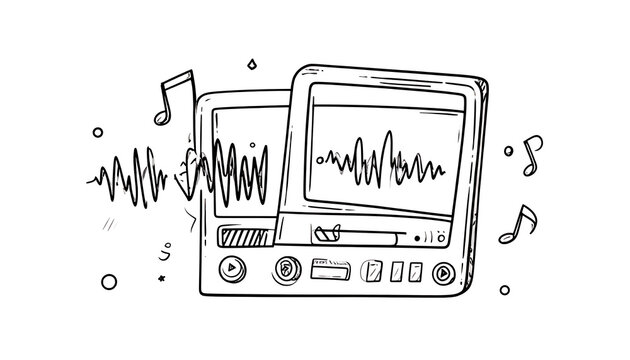 Music Notes Outline Images – Browse 441,556 Stock Photos, Vectors, and ...