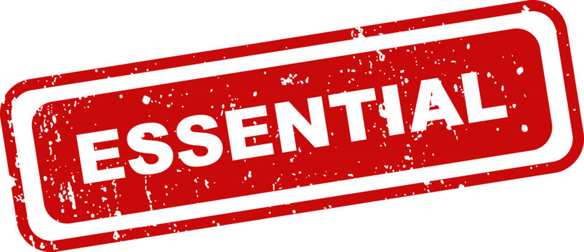 Red essential stamp