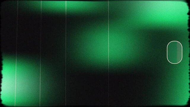 Green Film Burn Light Leak Overlay with Vintage Analog Cinema Texture, Old Film Frame Damage and Black Background, 4K Video