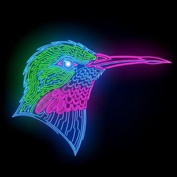 Abstract visualization of human brain neural pathways in vibrant colors.