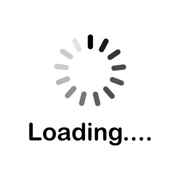 Loading Spinner Icon Vector Illustration