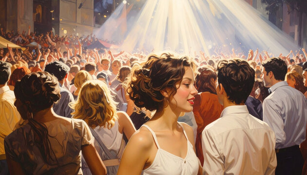 Concert crowd energetic entertainment