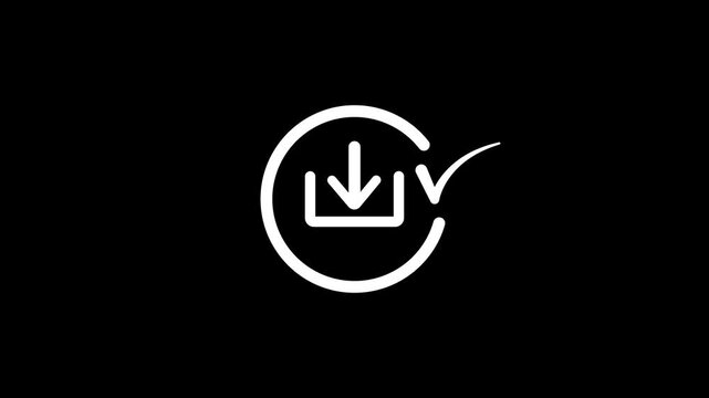 Circular arrow symbol white background minimalist loop motion