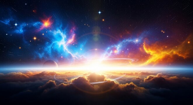 Cosmic cloudscape horizon