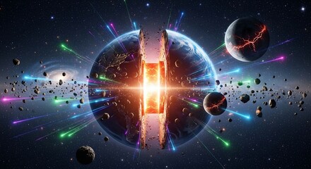 Cosmic explosion earth planet