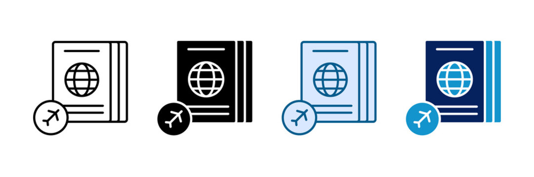 Travel Document Icon Set Multiple Style Collection