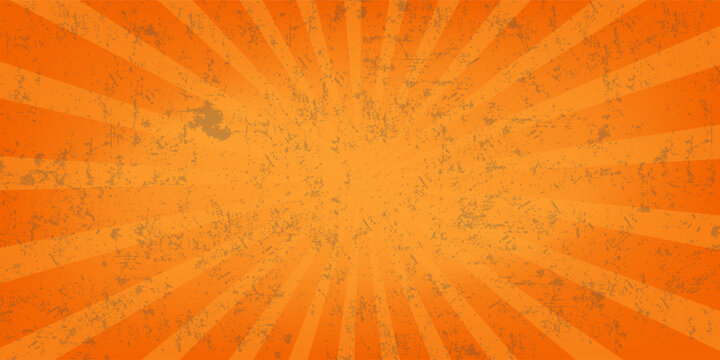 Yellow comic zoom lines background