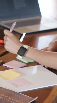 Vertical video: Salad page sparking duo styling nudging avocado apple lemon noting on oak table