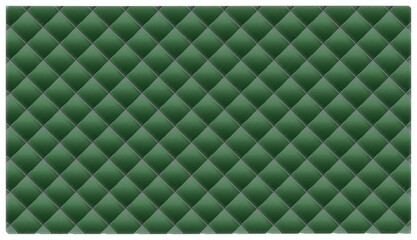 Naklejka premium Green quilted leather texture background