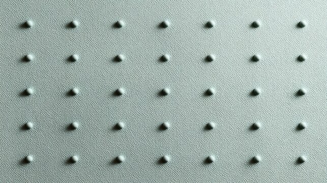 A textured surface with evenly spaced, raised round bumps casting soft shadows on a grainy, light-colored background, abstract combo green background for kids