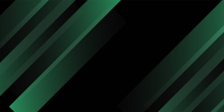 Abstract Geometric Deep Green and Black Diagonal Strips Background