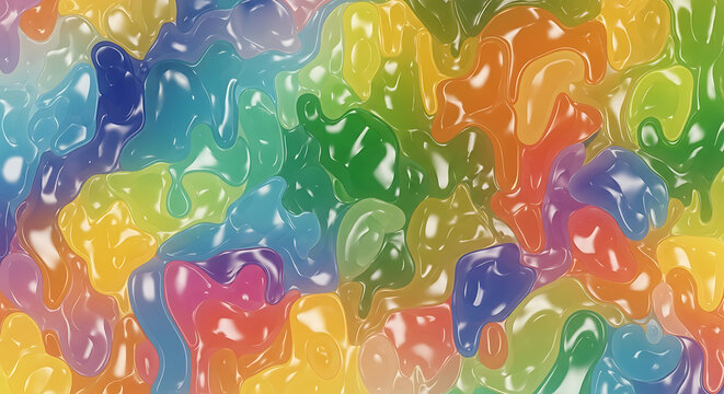 Vibrant Colorful Glossy Abstract Texture Background.