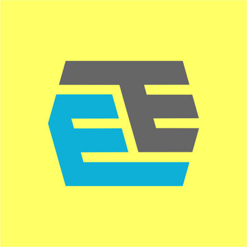 E EE vector logo design