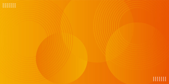 Abstract orange gradient background, with trendy geometric graphic design. Simple minimal square and dots halftone yellow and orange gradient pattern background
